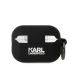 2. Karl Lagerfeld KLAP2RUNIKK AirPods Pro 2 cover black/black Silicone Karl Head 3D