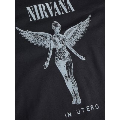 3. Jack & Jones t-shirt Nirvana JPRBLUNIRVANA SS TEE 12287521 BLACK