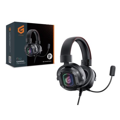 3. Conceptronic ATHAN02B Wired Headband Gaming Headphones/Headset USB Type-A Black