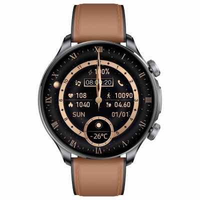 6. Smartwatch Gravity Black 2 Straps GT35-1