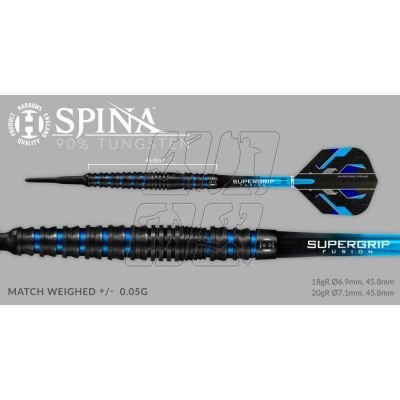 11. Darts Harrows Spina Black 90% Softip HS-TNK-000013753