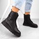 12. Women’s black lined leather ankle boots Rieker 70401-00