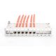 6. Modular desktop patch panel 12x keystone, shielded, gray, cable guide, labeling fields