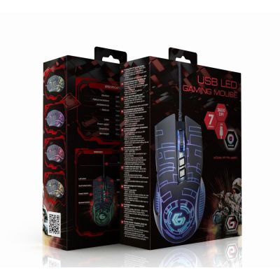 7. GEMBIRD RGB GAMING MOUSE USB BLACK