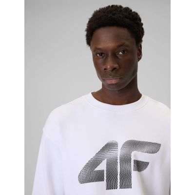6. Men's sweatshirt without zipper and hood 4F 4FRAW25TSWSM2493-10S