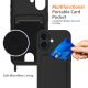 4. iPhone 17 TPU Case with Card Holder and Crossbody Lanyard - Black