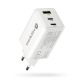 5. EVERACTIVE GAN WALL CHARGER 1 X USB, 2 X USB-C QUICK CHARGE 4+ 65W WHITE SC-655Q