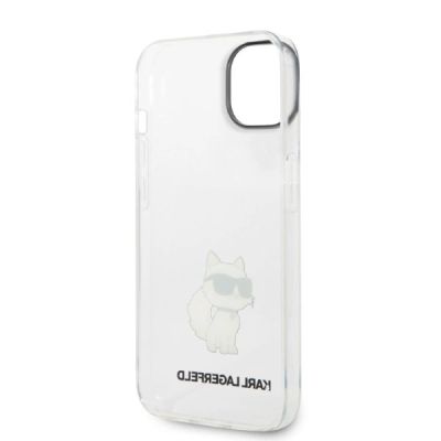 7. Karl Lagerfeld Ikonik Choupette case for iPhone 14 Plus - transparent