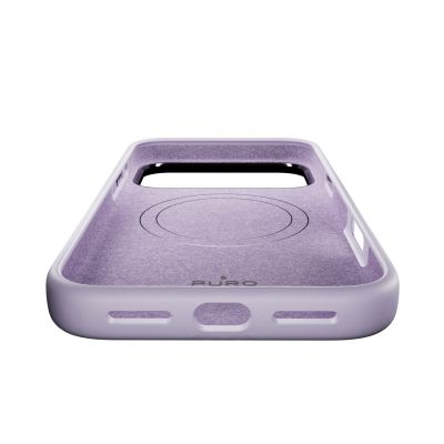 6. Puro Icon Mag Pro Liquid Silicone Case for iPhone 17 Pro, MagSafe Compatible, with Camera Protection and Aluminum Buttons - Pink