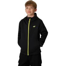 4F Boys' M598 Softshell Jacket Deep Black 4FJWAW26TSOFM598 20S