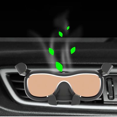 4. Gravity smartphone car holder for air vent with air freshener black (YC06)