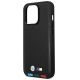 6. Case BMW BMHMP14L22PTDK iPhone 14 Pro 6.1 "black / black Leather Stamp Tricolor Magsafe