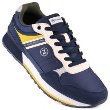 McKeylor M JAN289B leather sports shoes, navy blue
