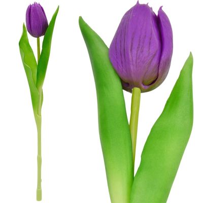 2. PURPLE TULIP 31CM LIFE-LIKE SPRING DECORATION