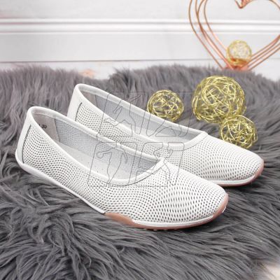 2. Leather openwork ballerinas Filippo W PAW322 white