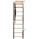BENCHK GYMNASTICS WALL BARS WITH ADJUSTABLE BEECHWOOD PULL-UP BAR AND GYMNASTICS ACCESSORIES 711B A076