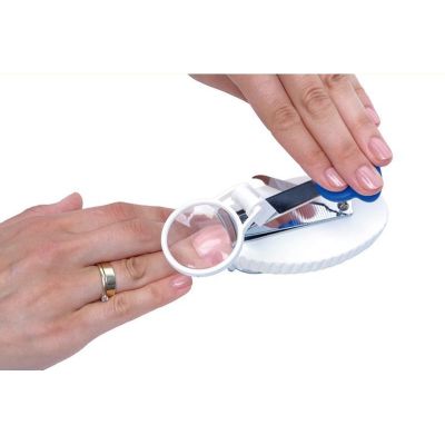 2. Nail Clippers with Magnifying Glass