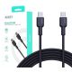 AUKEY CB-NCC2 USB-C QC PD CABLE 1.8M 3A 60W NYLON