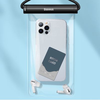7. Baseus AquaGlide BS-PC030 case waterproof IPX8 with cylindrical clasp - black