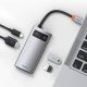 9. Baseus Metal Gleam 4in1 multifunctional HUB USB Type C - USB Type C Power Delivery 100 W / HDMI 4K 30 Hz / 1x USB 3.2 Gen 1 / 1x USB 2.0 (CAHUB-CY0G)