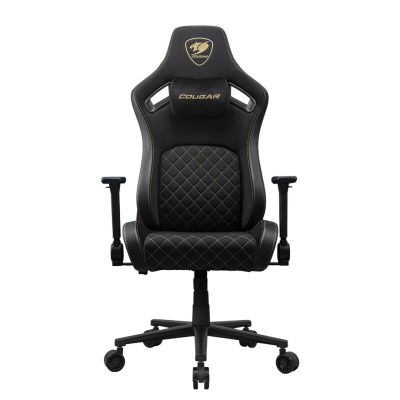 COUGAR CGR-DFF-GLB Gaming Chair Padded Upholstered Seat Black, Gold