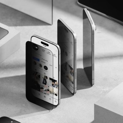 3. Ringke Easy Slide 2-pack Privacy Glass for iPhone 17 Air - Black