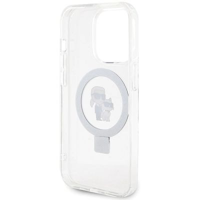 7. Karl Lagerfeld Ring Stand Karl&Choupette MagSafe case for iPhone 13 Pro Max - white