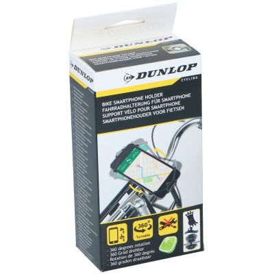 19. DUNLOP SILICONE BIKE PHONE HOLDER 360 ROTATING BLACK
