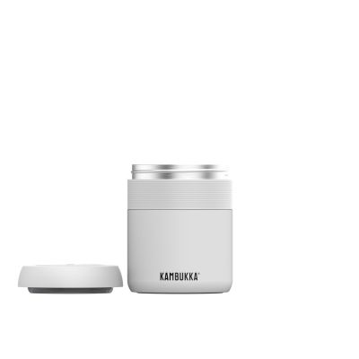 3. Kambukka Bora Lunch Thermos 600ml, Chalk White