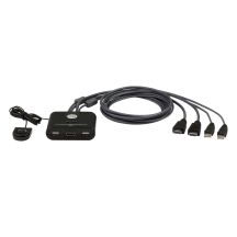 ATEN CS22HF KVM Switch Black
