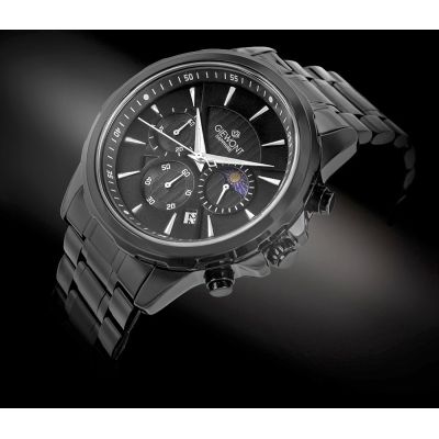 2. Men's Watch Giewont Chronograph Sapphire Black GW9460-B1