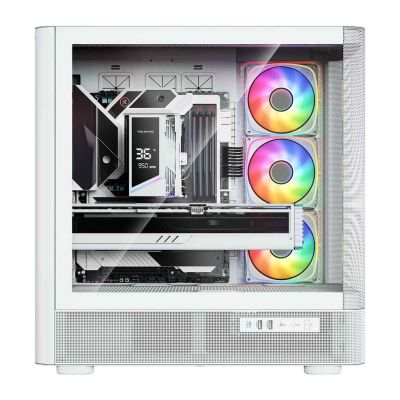 8. MODECOM VOLCANO AQ 300 ARGB MIDI CASE WHITE