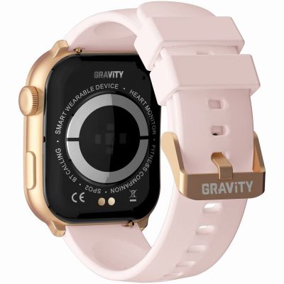 9. GRAVITY GT28-6 Women's Smartwatch Strap + Bracelet Rose Gold Pink