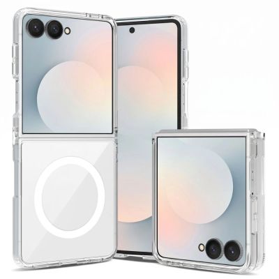 3. Tech-Protect FlexAir Hybrid MagSafe Case for Samsung Galaxy Z Flip 8 - Transparent