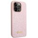 4. Guess Glitter Script Case for iPhone 14 Pro Max - Pink