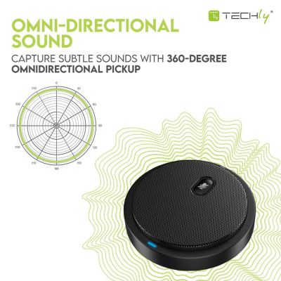 4. TECHLY Conference Microphone +MUTE