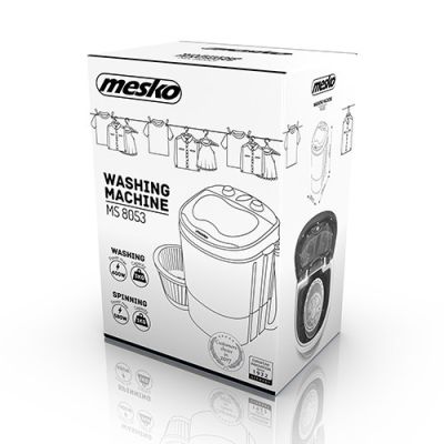 15. Adler MS 8053 travel washing machine (3 kg; 370 mm; blue)