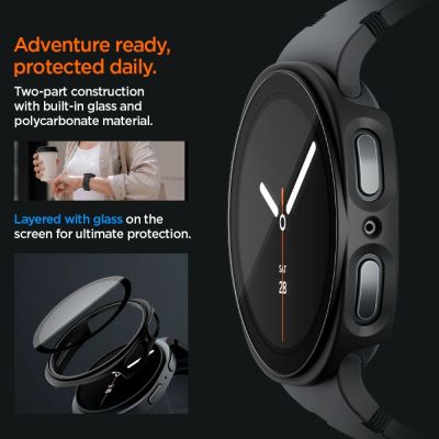 8. Spigen Thin Fit 360 Case for Samsung Galaxy Watch 40mm - Black
