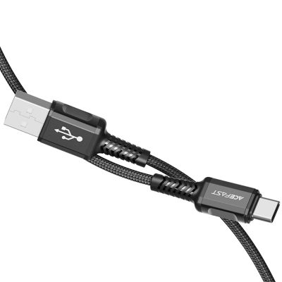 3. Acefast USB cable - USB Type C 1.2m, 3A black (C1-04 black)