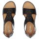 4. Women's openwork black sandals Filippo DS7889