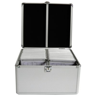 3. MediaRange BOX76 CD Cases Boxed Case 300 Discs Silver