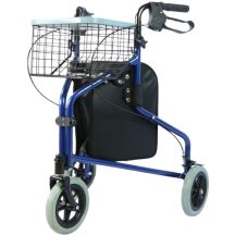 Practical three-wheeled walker with basket and bag - RF-621