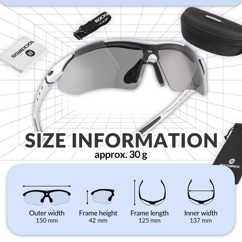 3. Rockbros sports glasses model 0089 transp