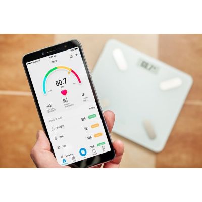 5. ELDOM SMART PERSONAL SCALE TWO 550B ULLIE MEASURING FAT, MUSCLE, BMI, BODY WATER, DEDICATED APP.