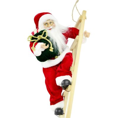 3. DECORATIVE SANTA CLAUS ON A LADDER 65CM