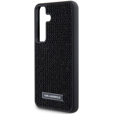 6. Karl Lagerfeld Rhinestone Metal Logo case for Samsung Galaxy S24+ - black