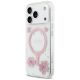 2. Guess Resin Flowers Glitter MagSafe Case for iPhone 17 Pro - Pink