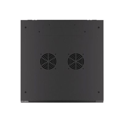10. Lanberg WF01-6627-10B single-section cabinet (27U; 1300mm / 600mm / 600 mm; wall-mounted; Glass; 19''; black)