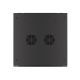 10. Lanberg WF01-6627-10B single-section cabinet (27U; 1300mm / 600mm / 600 mm; wall-mounted; Glass; 19''; black)