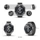 14. VELTORI VT100-1 Smartwatch + Black Silicone Strap + Black Eco Leather